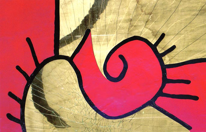 red Miami graffiti