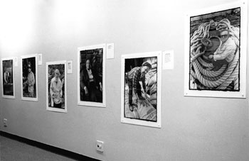 installation view of Harvey Wang's photos