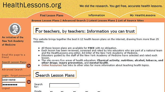 HealthLessons.org