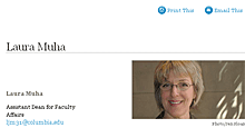 profile page